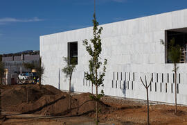 Obras del nuevo Pabellón de Gobierno. Campus de Teatinos. Abril de 2021