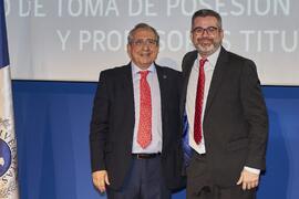 Toma de posesión de José Patricio Pérez Rufi como profesor titular del Área de Comunicación Audiovisual y Publicidad de la Universidad de Málaga. Paraninfo. Diciembre de 2022