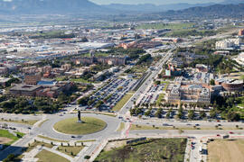 Vista aérea general. Campus de Teatinos. Diciembre de 2016