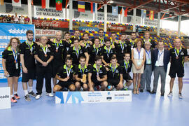 España tercera clasificada en la categoría masculina. Ceremonia de clausura del Campeonato del Mu...