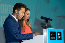 María Guerrero y Guillermo Villalobos presentan la Gala del Deporte Universitario 2019. Escuela T...