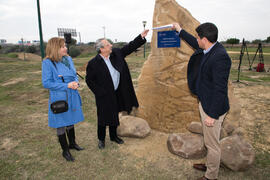 Inauguración de la "primera arbolada" en la Universidad de Málaga. Escuela Técnica Superior de Ingeniería Industrial. Enero de 2020