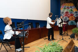 Actuación del grupo musical "Boleros Imperfectos". Graduación y clausura del curso del Aula de Mayores de la Universidad de Málaga. Paraninfo. Junio de 2019