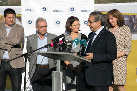 Intervención de José Ángel Narváez. Colocación de la primera piedra de la nueva Facultad de Psicología. Campus de Teatinos. Noviembre de 2017