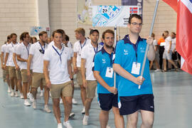 Ceremonia de apertura del IX Campeonato de Europa Universitario de Fútbol Sala. Antequera. Julio de 2013