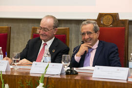 Francisco de la Torre y José Ángel Narváez. Presentación de la memoria del 50 Aniversario de la F...