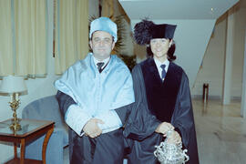 Investidura como Doctor "Honoris Causa" de D. Alberto Dou i Mas de Xexàs por la Universidad de Málaga. Salón de Actos del Rectorado. Mayo de 2002