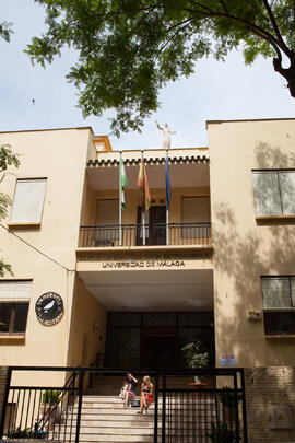 Fachada del Centro Internacional de Español. Málaga. Junio de 2014