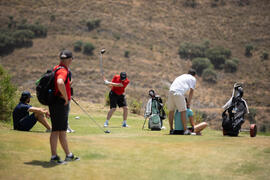 Jugadores en el Campeonato Europeo de Golf Universitario. Antequera. Junio de 2019