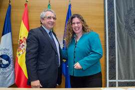 Toma de Posesión de María Luisa Gómez Jiménez como nueva profesora titular del Departamento de Derecho Público de la Universidad de Málaga. Edificio del Rectorado. Febrero de 2018