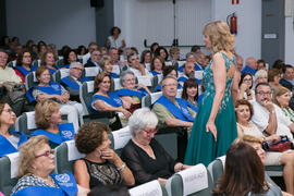 Actuación de la soprano Ascensión Padilla. Graduación y clausura del curso del Aula de Mayores de la Universidad de Málaga. Campus de Teatinos. Junio de 2018