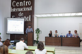 Intervención de Gaspar Garrote. Graduación del alumnado del CIE de la Universidad de Málaga. Cent...