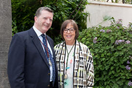 Foto de grupo tras la misa de Lunes Santo. Iglesia de San Agustín. Abril de 2014