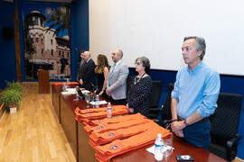 Mesa presidencial. Graduación de Másters de la Facultad de Ciencias Económicas y Empresariales de...