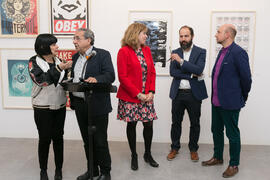 Inauguración de la sala de exposiciones "Espacio Cero" en el Contenedor Cultural. Campu...