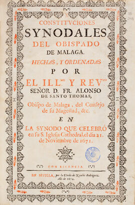 Pieza de la Biblioteca General para la exposición "Málaga moderna. Siglos XVI, XVII y XVIII&...