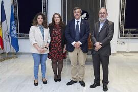 Foto de grupo. Toma de posesión de nuevos cargos de la Universidad de Málaga. Edificio del Rector...