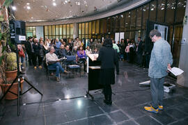 Inauguración de la instalación "Biblioteca de Babel XIII", de José Ignacio Díaz de Rába...