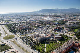 Vista aérea general. Campus de Teatinos. Diciembre de 2016