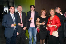 Cena de gala con motivo al homenaje para los jubilados y personal que cumple 25 años de servicio en la Universidad de Málaga. Hotel Barceló. Febrero de 2009