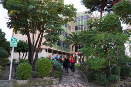 Comitiva académica. Investidura de Andrea Goldsmith como doctora "Honoris Causa" por la Escuela Técnica Superior de Ingeniería de Telecomunicación de la Universidad de Málaga. Paraninfo. Octubre de 2024