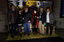 Foto de grupo en photocall. Inauguración de la 31ª edición de Fancine de la Universidad de Málaga...