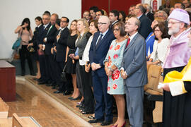 Asistentes a la Apertura del Curso Académico 2015/2016 de la Universidad de Málaga. Paraninfo. Se...