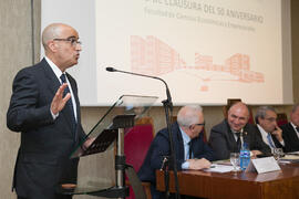 José Juan Benítez Rochel en la clausura del 50 Aniversario de la Facultad de Económicas. Facultad...