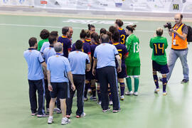 Saludo final. Partido Brasil contra España. 14º Campeonato del Mundo Universitario de Fútbol Sala...