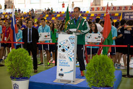 Francisco Miguel Peña. Inauguración del 14º Campeonato del Mundo Universitario de Fútbol Sala 2014 (FUTSAL). Antequera. Julio de 2014