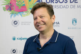 Tinet Rubira. Curso "La televisión del siglo XXI, nuevos formatos y consumos". Cursos de verano 2018 de la Universidad de Málaga. Marbella. Julio de 2018