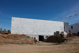 Obras del nuevo Pabellón de Gobierno. Campus de Teatinos. Abril de 2021