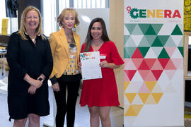 Entrega de diploma. Clausura del programa "Genera". Edificio "The Green Ray"....