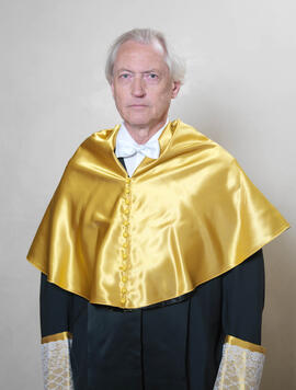 Retratos de D. Kjell Fuxe como Doctor "Honoris Causa" por la Facultad de Medicina de la Universidad de Málaga. Mayo de 2007