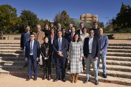 Equipo de Dirección de la Universidad de Málaga. Jardín Botánico. Enero de 2023