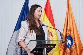 Beatriz Rodríguez Díaz. Presentación del Retrato de Honor de D. Eugenio José Luque Domínguez. Facultad de Ciencias Económicas y Empresariales. Junio de 2025