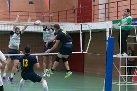 Partido UCAM - Universidad de Almería. Campeonato de España Universitario de Voleibol. Complejo Polideportivo Universitario. Abril de 2018