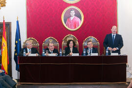 Mesa presidencial. Homenaje a Matías Cortés. Facultad de Derecho de la Universidad de Granada. Ma...