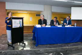 Intervención de Inés María Guzmán. Homenaje a Pablo García Baena y Antonio Garrido. Biblioteca Ge...