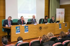 Mesa 2: "La perspectiva de la Unión Europea". Jornada "Brexit y Gibraltar. Un reto con oportunidades conjuntas". Edificio del Rectorado. Febrero de 2017