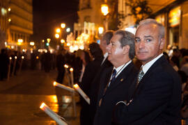 Procesión Magna Mariana con motivo del "Mater Dei". Centro histórico de Málaga. Septiembre de 2013