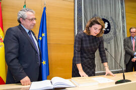 Toma de Posesión de María Zaida Díaz Cabiale como nueva Directora de Secretariado de Investigación de la Universidad de Málaga. Edificio del Rectorado. Febrero de 2018