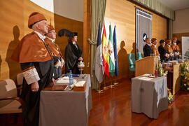 Investidura como Doctor "Honoris Causa" de D. Javier Aracil Santonja por la Escuela Técnica Superior de Ingeniería Industrial de la Universidad de Málaga. Rectorado. Diciembre de 2013