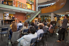 Presentación de la novela 'El protegido', de Pablo Aranda. Biblioteca General. Abril 2015