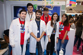 Estand de la Facultad de Ciencias. Jornadas de Puertas Abiertas de la Universidad de Málaga. Comp...