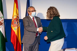 Toma de posesión de Carolina Martín Gámez como nueva profesora titular del Área de Didáctica de las Ciencias Experimentales de la Universidad de Málaga. Paraninfo. Diciembre de 2021