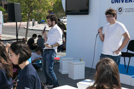Obra "Embarazada", del grupo de teatro ATUMA. II Día del Estudiante. Campus de Teatinos. Octubre de 2018