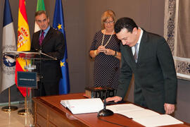 Toma de posesión del equipo de gobierno de la Universidad de Málaga. Rectorado. Enero de 2012