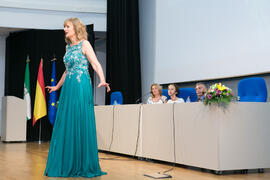 Actuación de la soprano Ascensión Padilla. Graduación y clausura del curso del Aula de Mayores de...