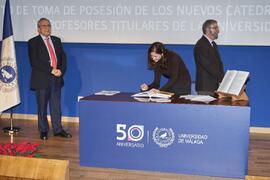 Toma de posesión de Vanesa Francisca Guzmán Parra como profesora titular del Área de Organización de Empresas de la Universidad de Málaga. Paraninfo. Diciembre de 2022